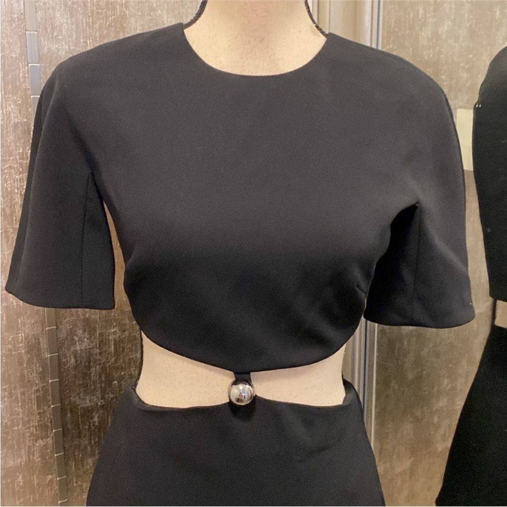 Nwt Mugler Elegant Black Cut-Out Dress, Us2 — image 2 of 8